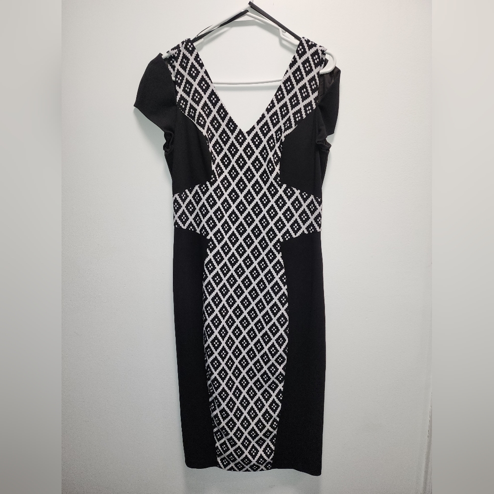 Black & White Bebe Cold Shoulder Dress Size M